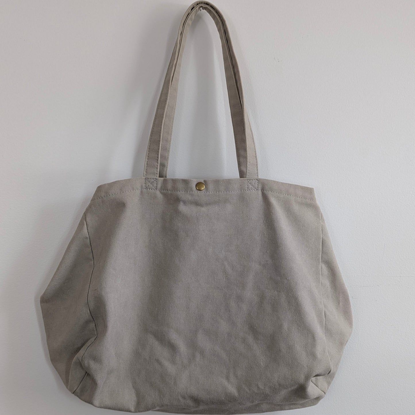 XL Stone washed canvas tote bag